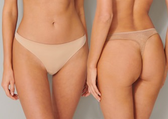 Damen String Schiesser Invisible Lace - maple