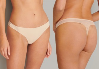 Damen String Schiesser Invisible Lace - sand