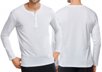 Men's Long Sleeve T-shirt Schiesser Mix & Relax - white