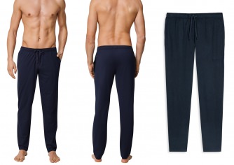 Schiesser Men's Sweatpants Mix & Relax - dark blue