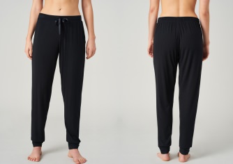 Damen Loungehose Lang Schiesser Mix & Relax - schwarz