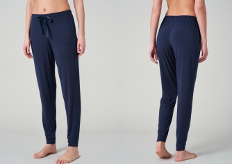 Damen Loungehose Lang Schiesser Mix & Relax - blau