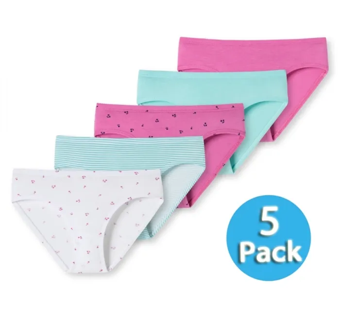 5er Pack Mädchenslips SCHIESSER 95/5 - mehrfarbig 5er Pack Mädchenslips SCHIESSER 95/5 - mehrfarbig