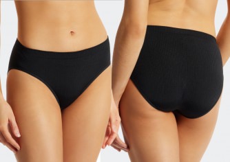 Damen Tai Slip SCHIESSER Seamless Recycled Rib - schwarz