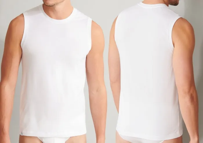 Herren Tank Top SCHIESSER Long Life Soft - weiß Herren Tank Top SCHIESSER Long Life Soft - weiß