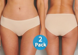 2-Pack Women's Hipster Brief SCHIESSER 95/5 - sand