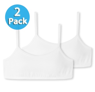 2er Pack Mdchen Bustiers SCHIESSER 95/5 - wei