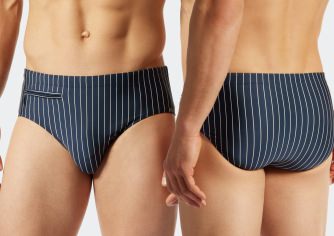 Men's Swim Trunks SCHIESSER Aqua Nautical Casual - admiral