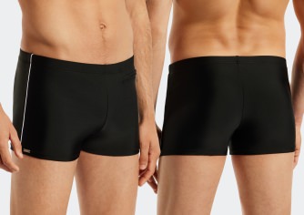 SCHIESSER Men's Swimming Trunks Nautical Casual - black