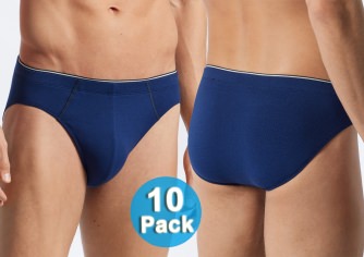 10er SPARPACK SCHIESSER Herren Supermini 95/5 - royalblau