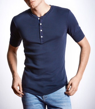 Men's T-Shirt 1/2 SCHIESSER REVIVAL Karl-Heinz - dark blue