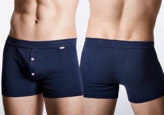 Men's Boxer Briefs SCHIESSER REVIVAL Karl-Heinz - dark blue