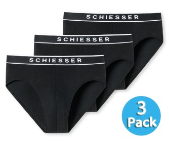 3-Pack Men's Boxer Briefs SCHIESSER 95/5 - black