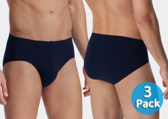 3-Pack Men's Supermini Brief SCHIESSER 95/5 - dark blue