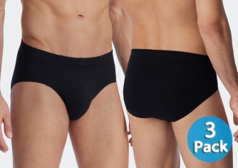 3-Pack Men's Supermini Brief SCHIESSER 95/5 - black