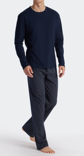 SCHIESSER Pyjama No. 4 Ebony - blue