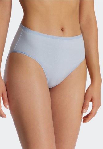 3-pack Ladies' Briefs SCHIESSER 95/5 Organic - black and light blue