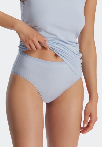 3-pack Ladies' Briefs SCHIESSER 95/5 Organic - black and light blue