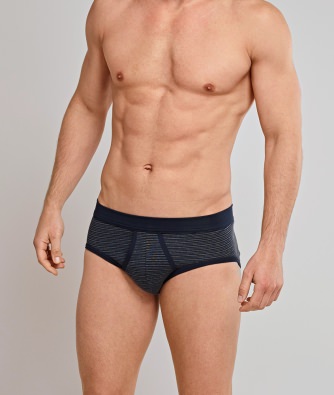 2-Pack Men's Sports Brief Schiesser Original Fine Rib Melange - dark blue