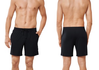 Men's Longboxer Shorts Schiesser Mix & Relax - black