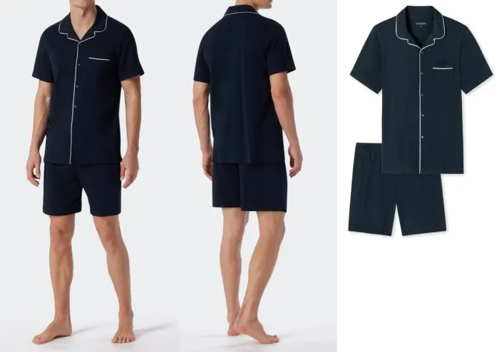 Kurzer Herren Schlafanzug SCHIESSER Fine Interlock Kurzer Herren Schlafanzug SCHIESSER Fine Interlock