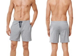 Men's Long Boxer Shorts SCHIESSER Mix & Relax - mottled gray