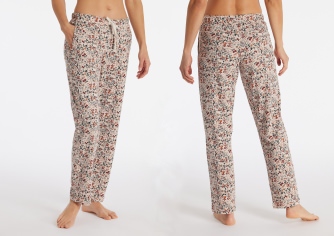 Damen Loungehose lang Schiesser Mix & Relax - Blumenmuster