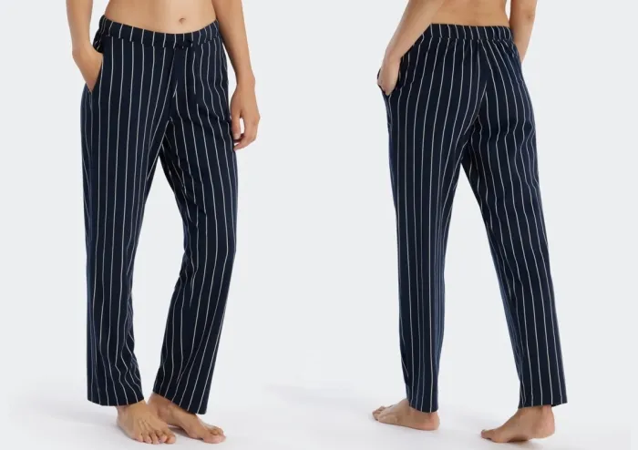 Damen Loungehose lang Schiesser Mix & Relax - dunkelblau gestreift Damen Loungehose lang Schiesser Mix & Relax - dunkelblau gestreift
