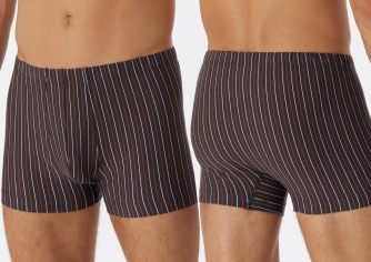 Men's Boxer Briefs SCHIESSER 95/5 - dark gray striped