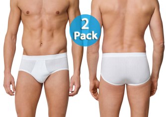 2er-Pack Herren Sportslip SCHIESSER Authentic - wei