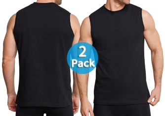 2er Pack Herren Shirt 0/0 SCHIESSER American - schwarz