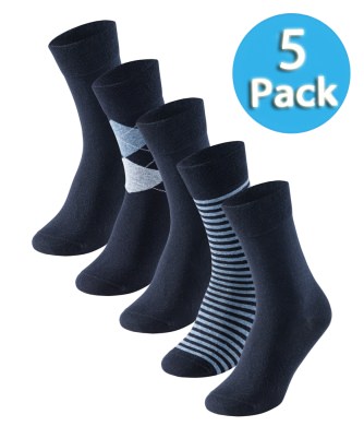 5-Pack Men's Socks SCHIESSER Bluebird - night blue