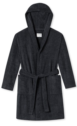 Men's Bathrobe SCHIESSER Essentials - anthracite