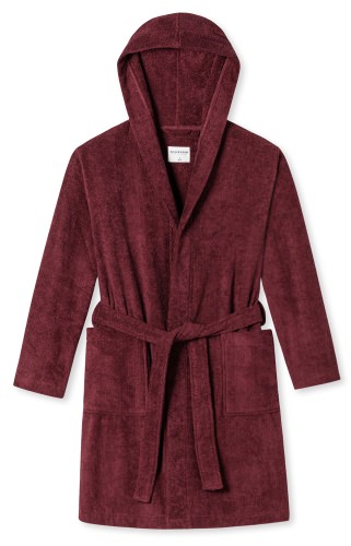 Men's Bathrobe SCHIESSER Essentials - bordeaux