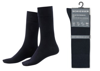 Men's Business Socks SCHIESSER Selected Premium - night blue