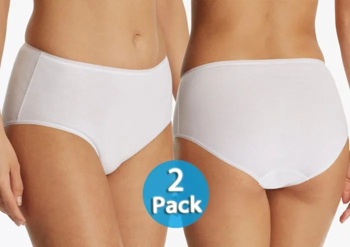 2er Pack Damen Midislip SCHIESSER 95/5 - weiß 2er Pack Damen Midislip SCHIESSER 95/5 - weiß