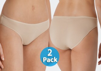 2-Pack Women Tai Slip Schiesser Modal Essentials - sand