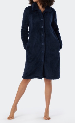 Damen Morgenmantel SCHIESSER Essentials - dunkelblau