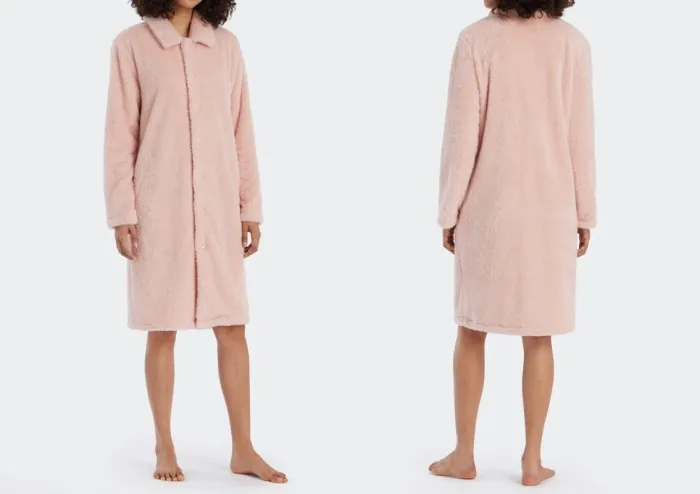 Damen Morgenmantel SCHIESSER Essentials - rosé Damen Morgenmantel SCHIESSER Essentials - rosé