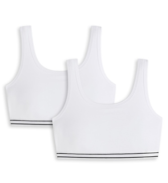 2-Pack Girls' Bustier SCHIESSER 95/5 - white