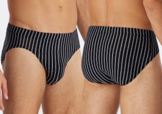 Men's Supermini Organic Cotton SCHIESSER Briefs 95/5 - black
