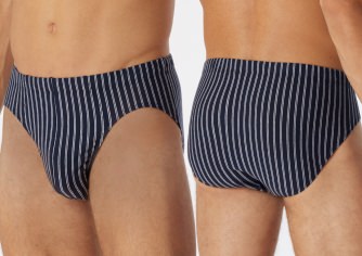 Men's Supermini Organic Cotton SCHIESSER Briefs 95/5 - dark blue