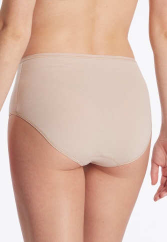 2-Pack Women's Midi Briefs SCHIESSER 95/5 - white and beige