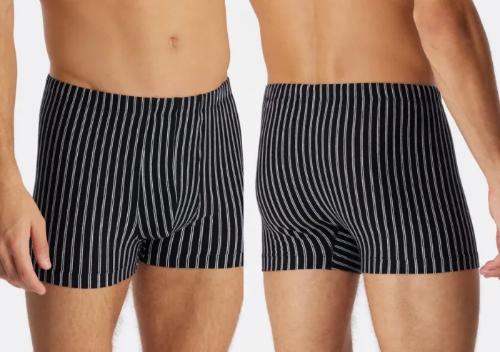 Herren Shorts SCHIESSER 95/5 - schwarz gestreift Herren Shorts SCHIESSER 95/5 - schwarz gestreift