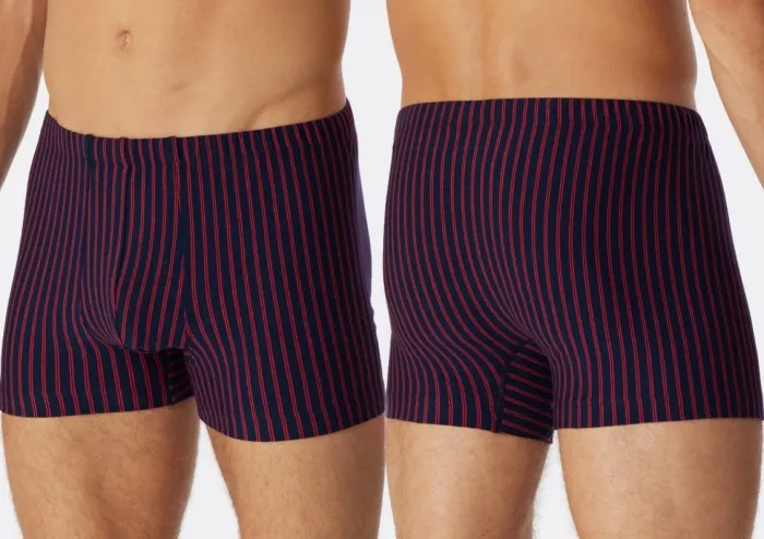 Herren Shorts SCHIESSER 95/5 - rot gestreift Herren Shorts SCHIESSER 95/5 - rot gestreift