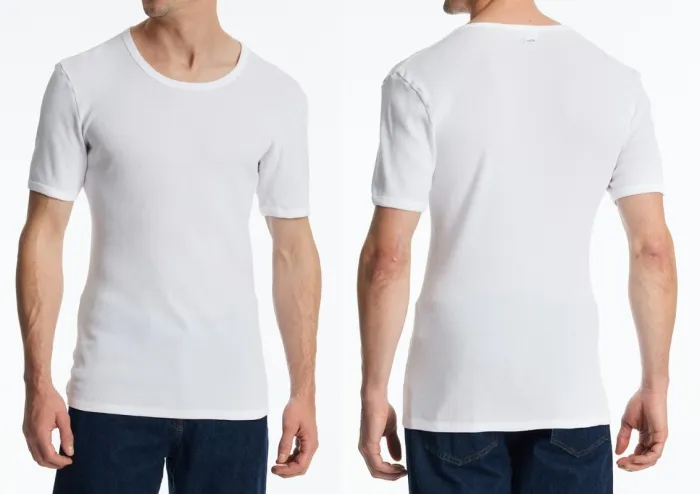 Männer Shirt 1/2 SCHIESSER REVIVAL Friedrich - weiß