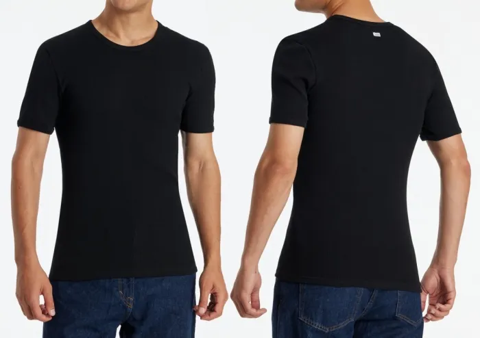 Männer Shirt 1/2 SCHIESSER REVIVAL Friedrich - schwarz