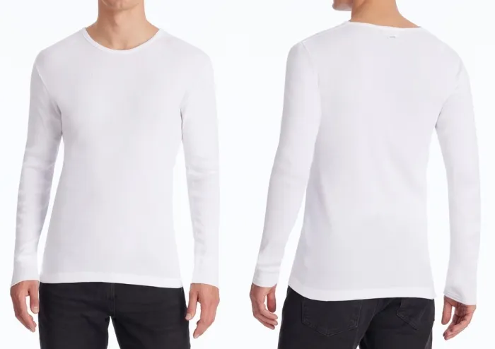 Männer Langarm-Shirt 1/1 SCHIESSER REVIVAL Friedrich - weiß