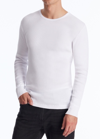 Mnner Langarm-Shirt 1/1 SCHIESSER REVIVAL Friedrich - wei