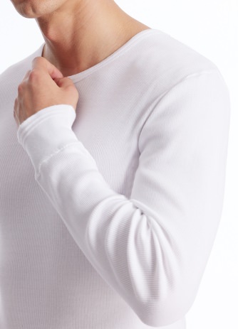 Mnner Langarm-Shirt 1/1 SCHIESSER REVIVAL Friedrich - wei